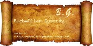 Buchmüller Gusztáv névjegykártya